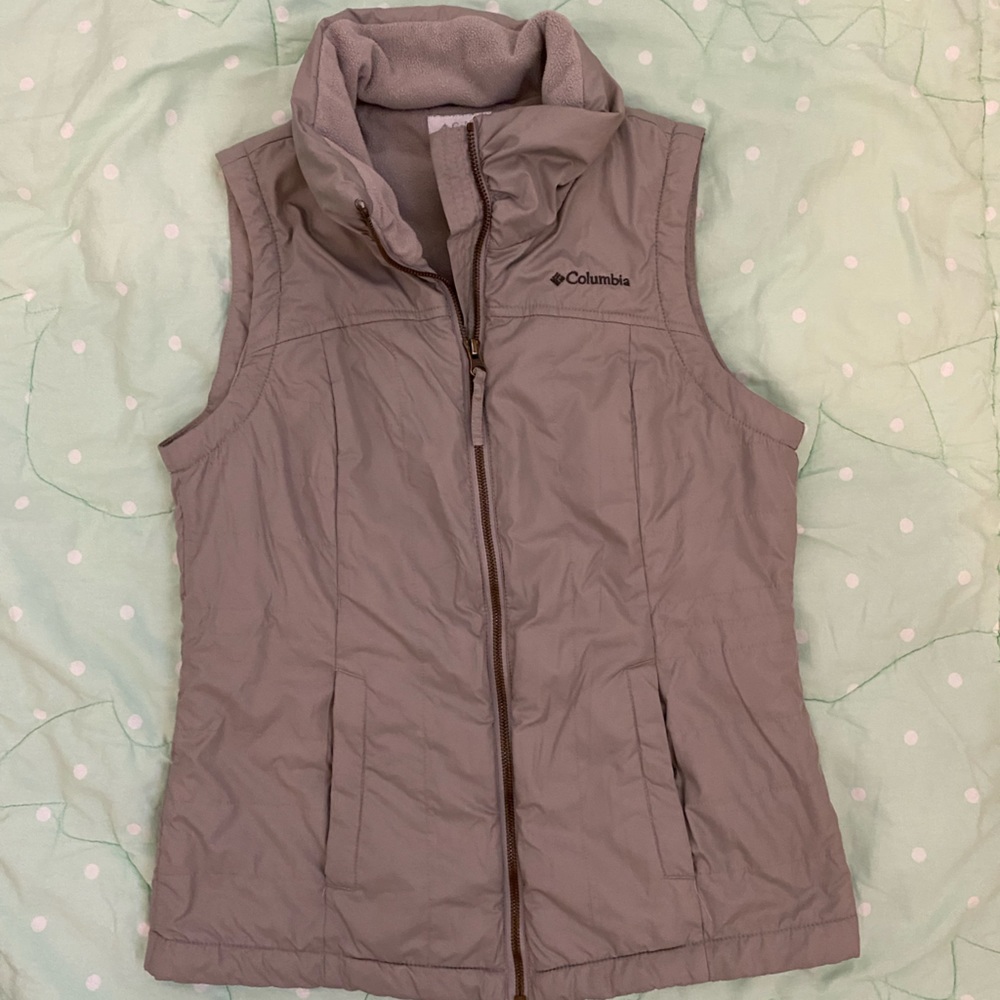 Columbia Tan Cream Womens Vest size Small